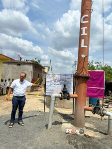 Ashta village in Chandrapur district. Inauguration of Water Shaft that allows water supply to the last house. Very welcome for women who had to either go some distance to fetch water or dig a 5-6 ft pit where water would trickle. Quite a worthwhile visit together with Prof Pradeep Kalbar — 5th July, 2023